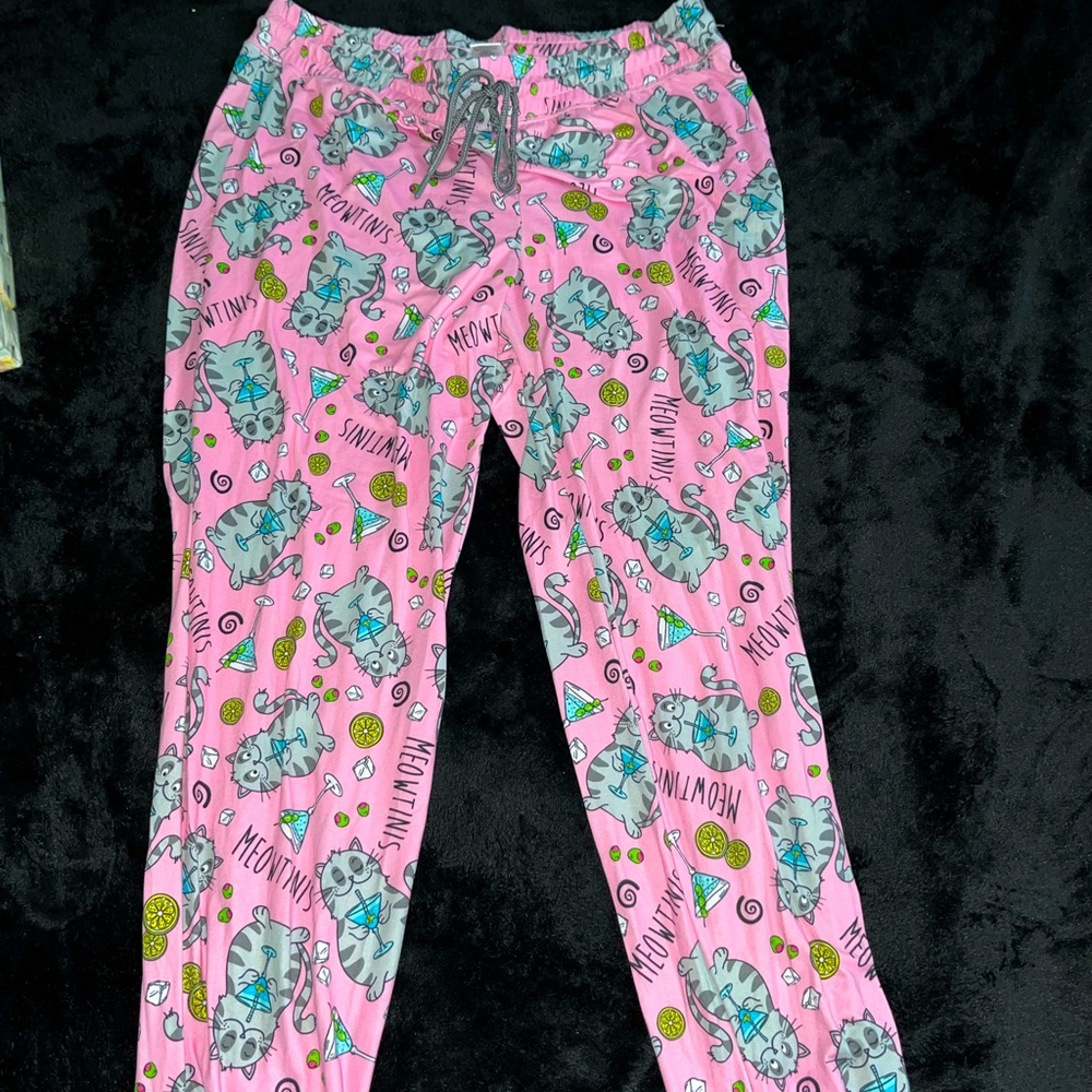 Meowtini pajamas panties womens size large 12/14